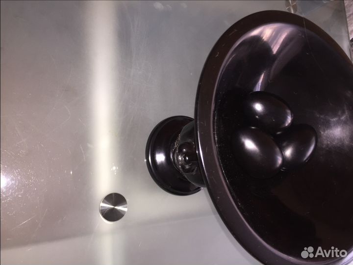 Ваза из массива Гагата(чёрный янтарь,чёрная амбра