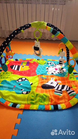 Детский развивающий коврик bright starts бу