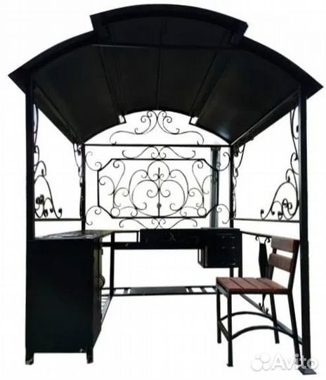 Мангал с крышей