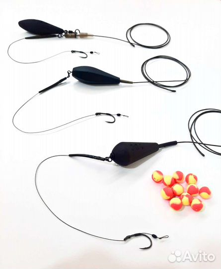 Карповый монтаж с волосом (под бойлы )