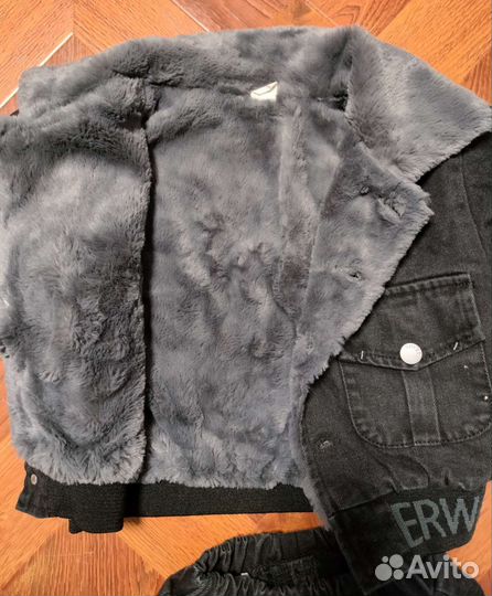 Джинсовые утепленные костюмчики в наличии. 90-160