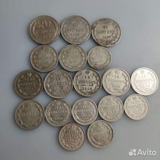 Серебряные монеты СССР и империи