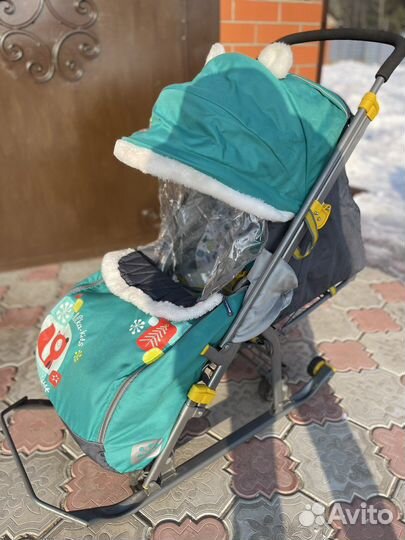 Детские санки коляска