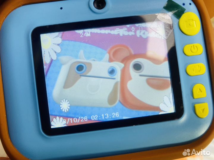 Детский фотоаппарат моментальной печати обезьянка