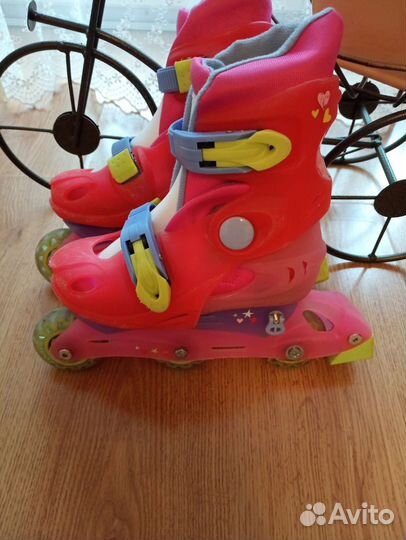 Роликовые коньки детские раздвижные 30-33