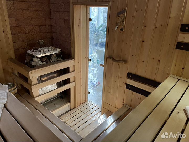 Баня сауна с бассейном