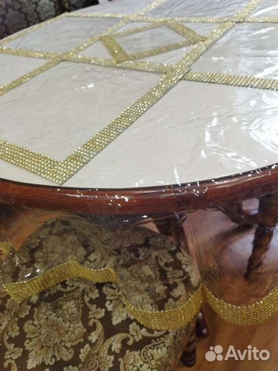 Силиконовая скатерть с кружевом