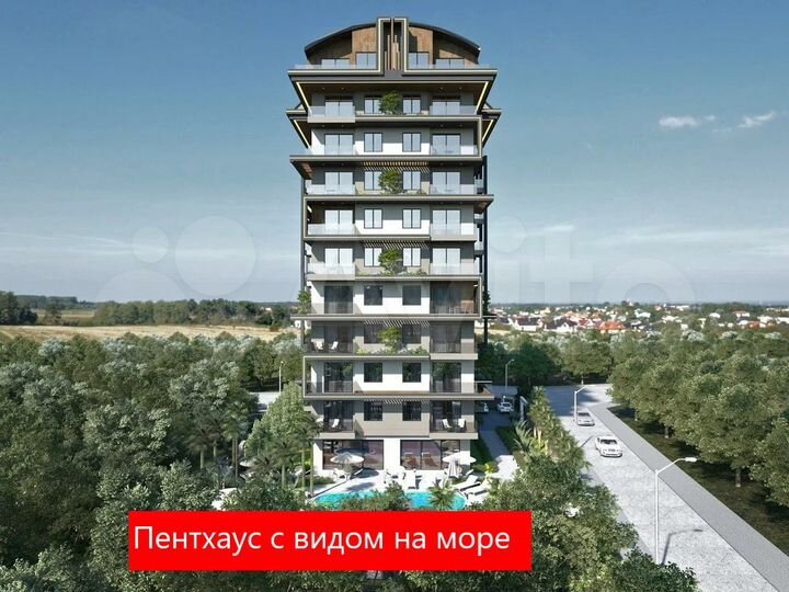 1-к. квартира, 56 м² (Турция)