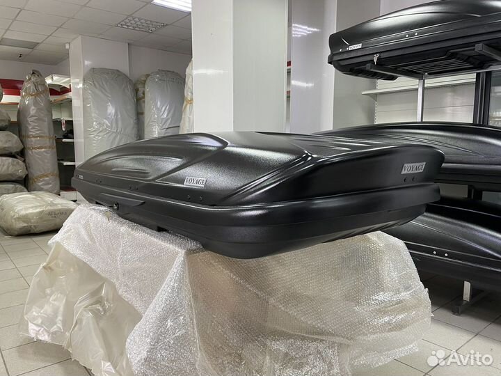 Автобокс Voyage X 500л 218см цвет Черный матовый