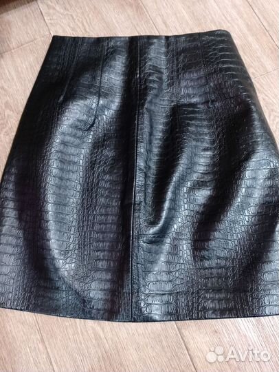 Кожаная юбка