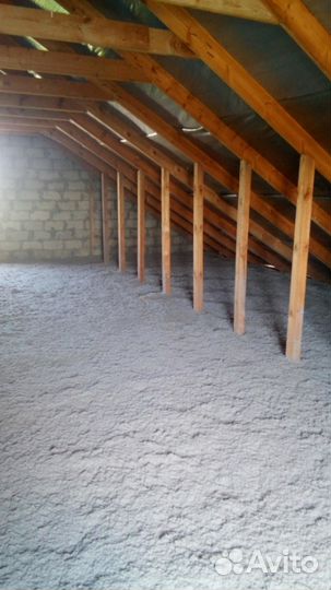 Эковата - утеплитель для чердака, потолка, пола