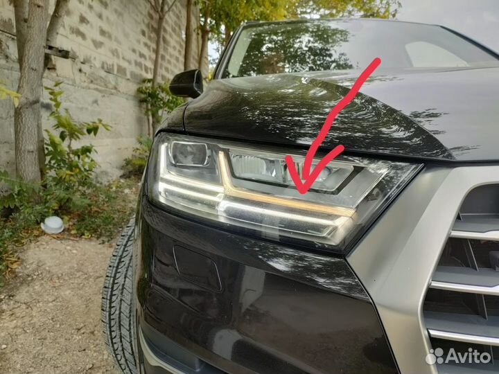 Фара Audi Q7, ремонт дхо, реснички дхо