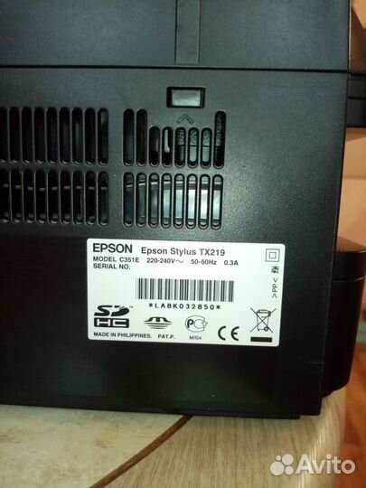 Принтер epson TX 219