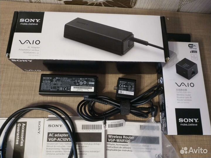 Блок питания Sony DUO13/SVP AC10V10 + Wi-Fi роутер