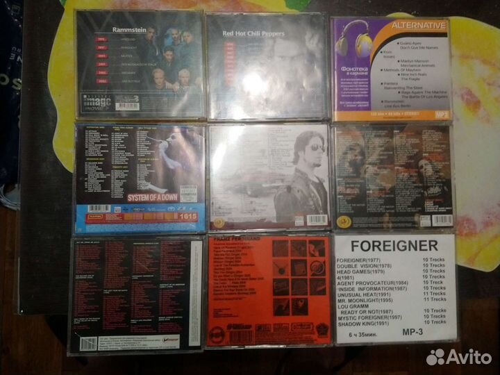 CD и мр3:Альтернатива,реп Хип-Хоп