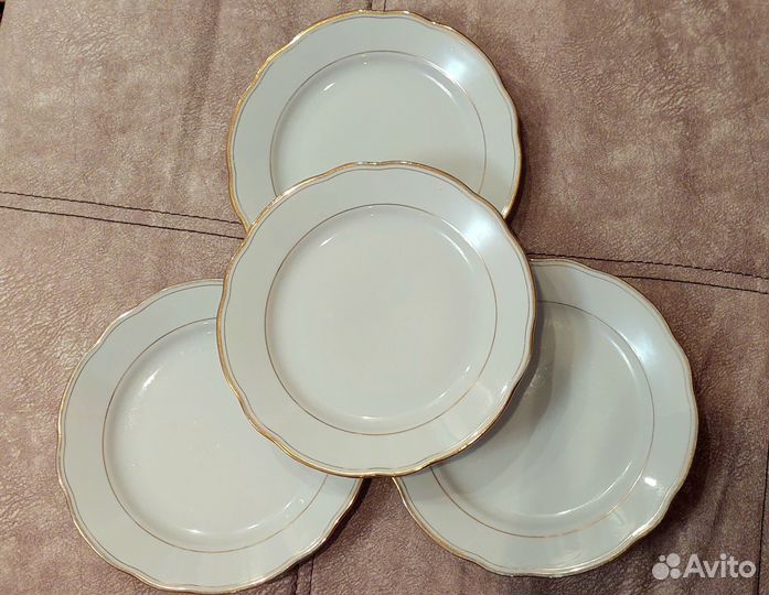 Тарелки фарфоровые ГДР, Kahla Konitz, 4 шт