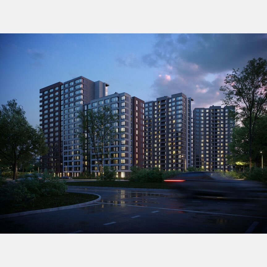 2-к. квартира, 70 м², 6/13 эт.