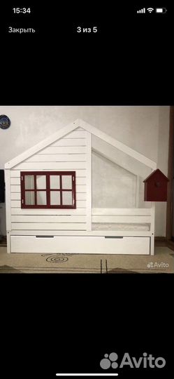 Детская кровать домик