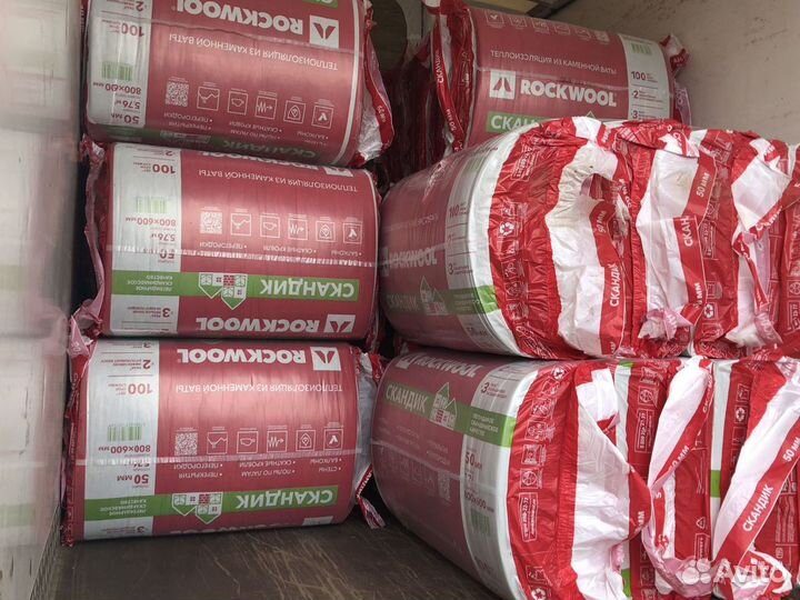 Утеплитель Rockwool / Роквул Скандик (50 и 100 мм)