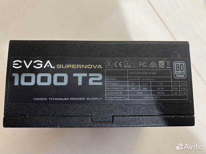 Блок питания Evga 1000w (evga supernova 1000 T2)