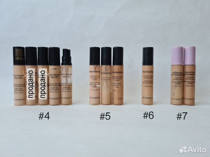 Givenchy тональные средства для лица