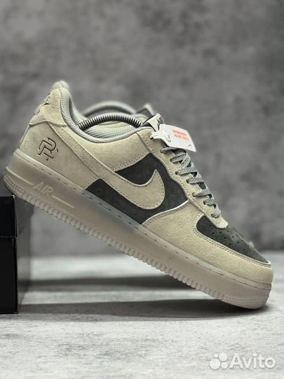 Кроссовки Nike Air Force 1 Grey Pavy (Арт.47470)