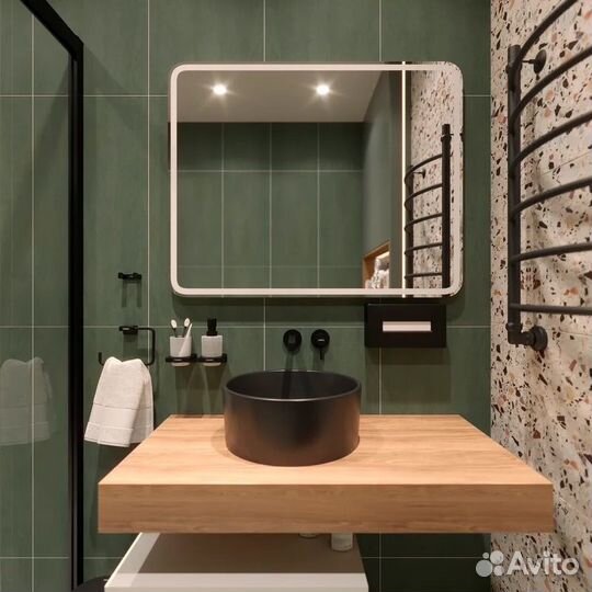 Зеркало diwo c подсветкой 1000x800 новое