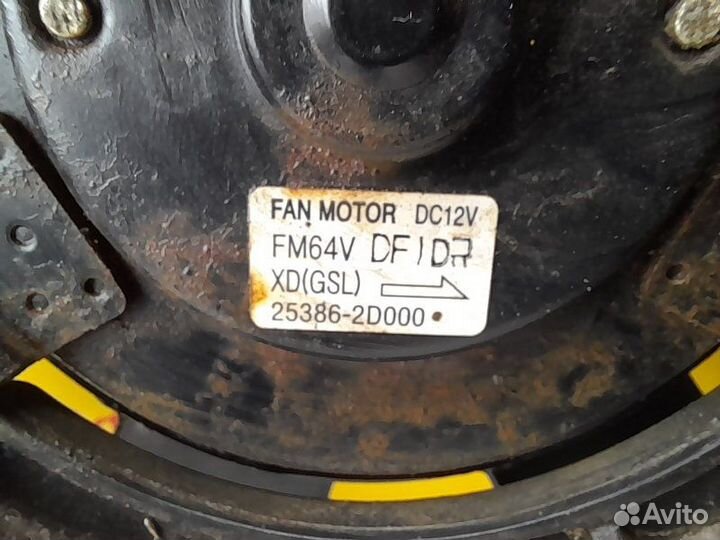 Вентилятор охлаждения радиатора Hyundai Elantra