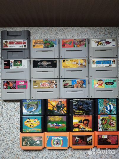 Картриджи Super Nintendo (snes), Sega, Dendy