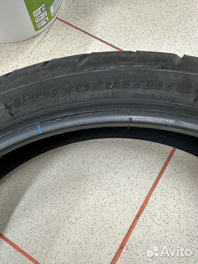 Моторезина бу bridgstone battlax 120\70 17