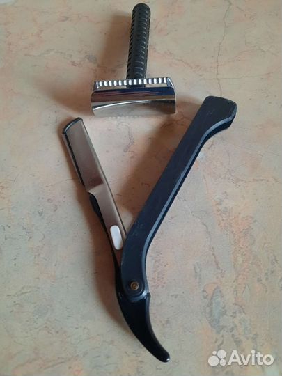 Бритва опасная + бритвенный станок