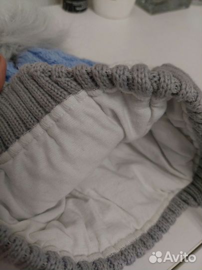 Шапка детская зимняя, 55 размер