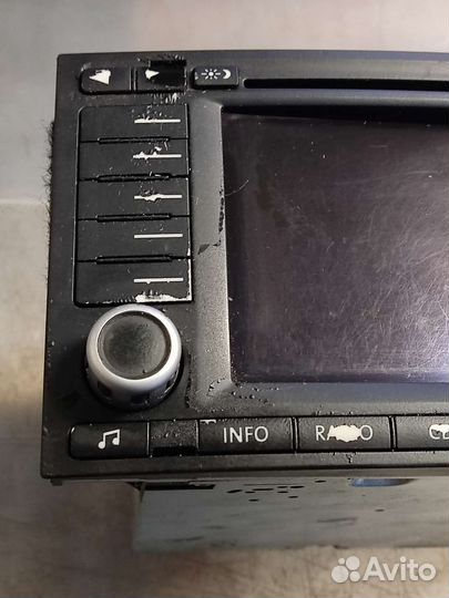 Магнитола RNS-2 потёртые кнопки VW Туарег 7L