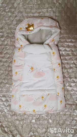 Конверт меховой зимний на выписку