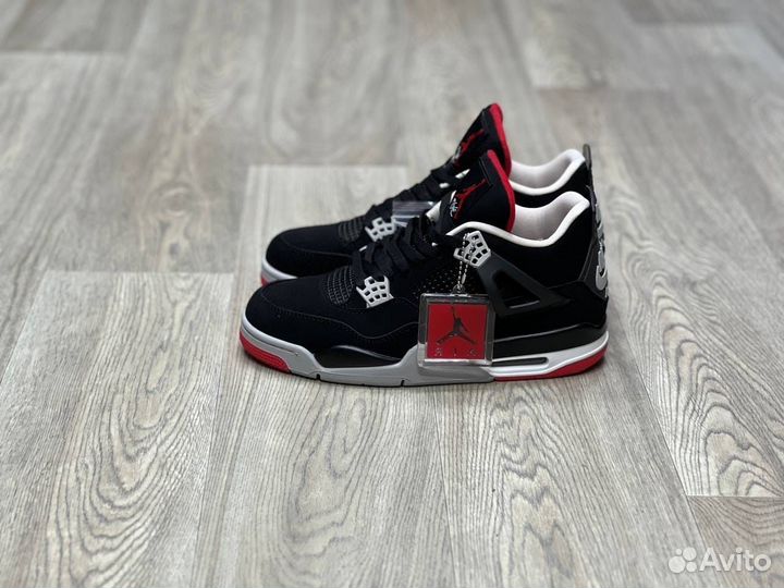 Кроссовки Air Jordan 4 Bred (36-45)