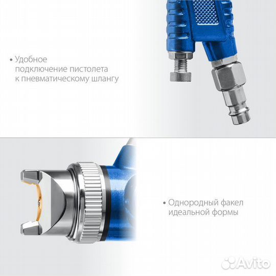 Краскопульт пневматический 1.4мм Зубр (06563-1.4)