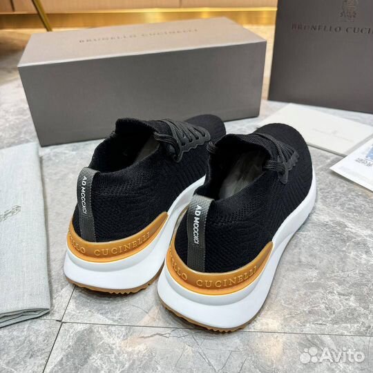 Мужские кроссовки Brunello Cucinelli черные