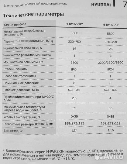 Нагреватель проточный Новый