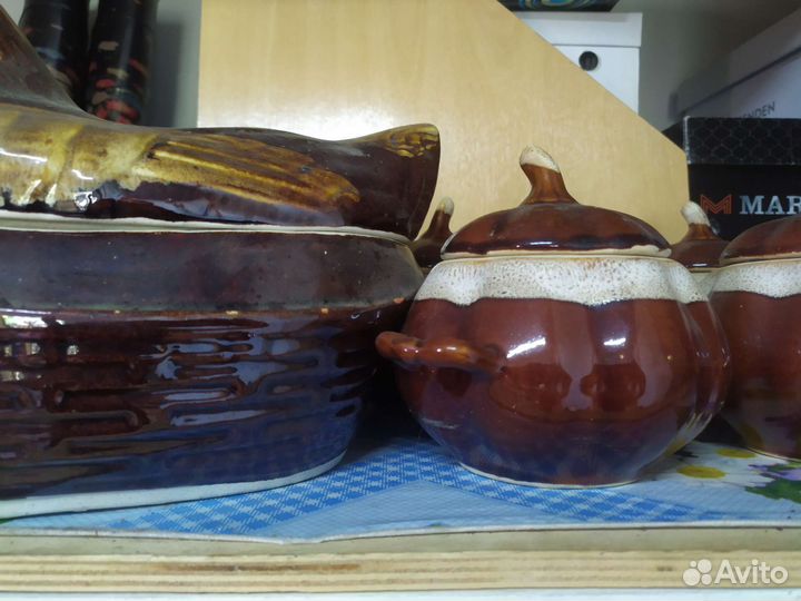 Набор для приготовления чанах, 5 горшочков и судок