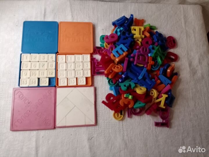 Головоломки и счеты СССР, пазл и лото