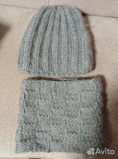 Комплект шапка и снуд
