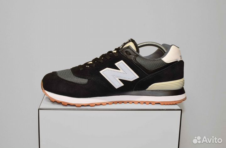 New Balance 574 (42-46, Черные, 3А+ кач-во)