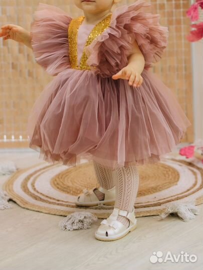 Детское праздничное платье 74-80