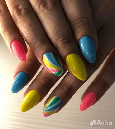 Маникюр гель лак педикюр наращивание на дому