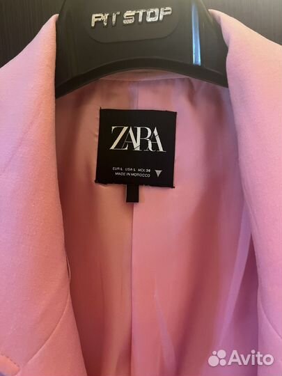 Пиджак розовый zara