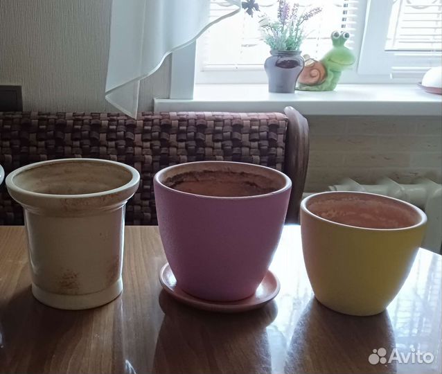 Керамические горшки для цветов