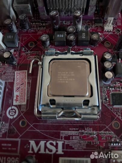 Материнская плата с процессором кулером и озу