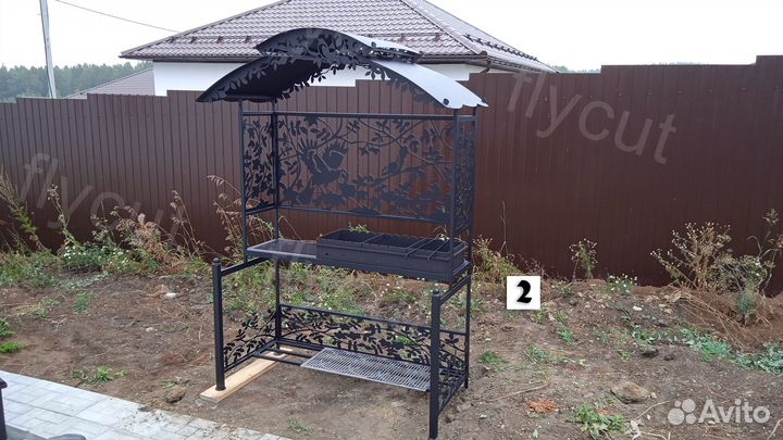 Мангалы. Мангал с крышей. Мангал казан