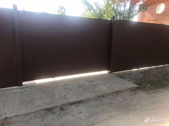 Установка заборов, навесов, заливка бетона