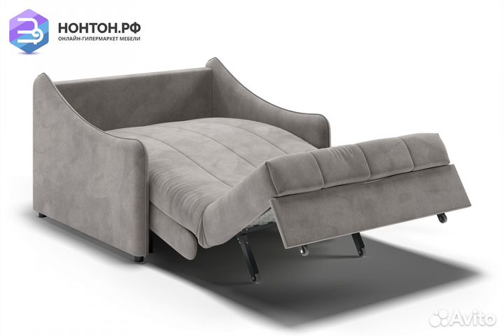 Диван аккордеон Эско серо-бежевый / серый